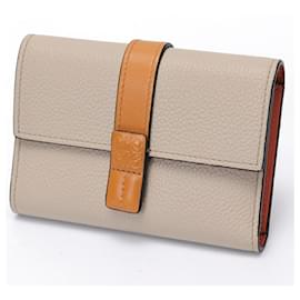 Loewe-Loewe Black Calfskin Tri-fold Wallet-Black