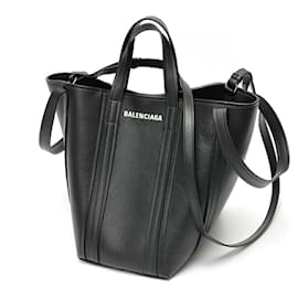 Balenciaga-Balenciaga Everyday 2.0 North South Shoulder Tote Bag-Black