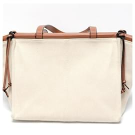 Loewe-Loewe Cushion Tote Medium-Brown,Cream