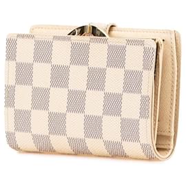 Louis Vuitton-Louis Vuitton Damier Azur Bi-fold Wallet-White