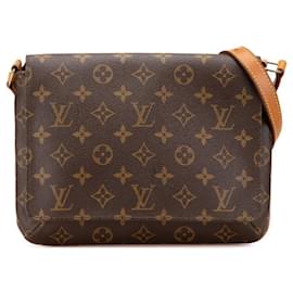 Louis Vuitton-Louis Vuitton Monogram Musette Tango Shoulder Bag-Brown