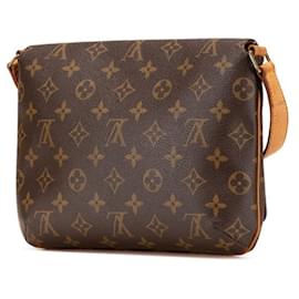 Louis Vuitton-Louis Vuitton Monogram Musette Tango Shoulder Bag-Brown