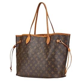 Louis Vuitton-Louis Vuitton Monogram Neverfull MM Shoulder Bag-Brown