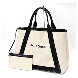 Balenciaga-Sac M Cabas Navy de Balenciaga-Noir