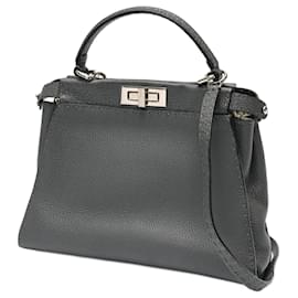Fendi-Fendi Peekaboo Regular Handbag-Brown