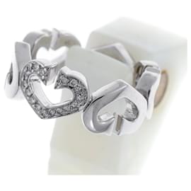 Cartier-Cartier C Heart Ring in 18K White Gold-Golden,Other