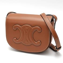 Céline-Celine Folco Cuir Triomphe Shoulder Bag-Other