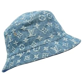 Louis Vuitton-Louis Vuitton Denim Blue Bucket Hat-Blue