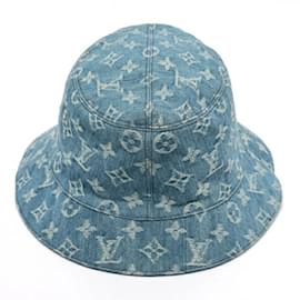 Louis Vuitton-Louis Vuitton Denim Blue Bucket Hat-Blue