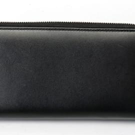 Gucci-Gucci Black Leather Long Wallet-Black