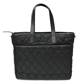 Prada-Prada Quilted Nylon Tote Bag-Black