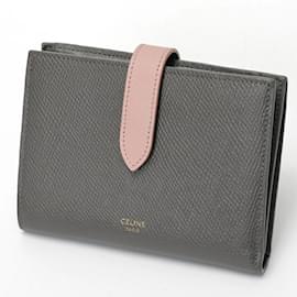 Céline-Celine Medium Strap Wallet-Brown,Pink