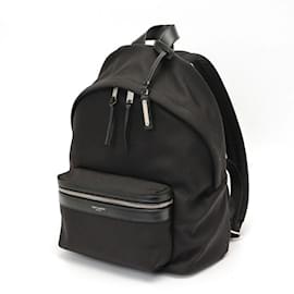 Saint Laurent-Saint Laurent City Mini Backpack-Black