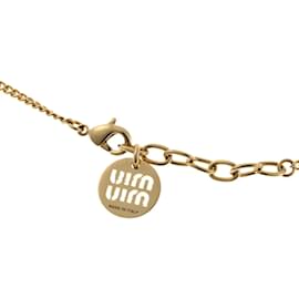 Miu Miu-Miu Miu Enamel Metal Charm Bracelet-White