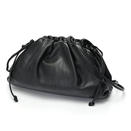 Bottega Veneta-Bottega Veneta Mini The Pouch Leather Clutch Bag-Black