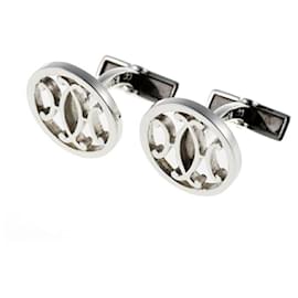 Hermès-Hermes Ava Cufflinks in Silver 925-Silvery