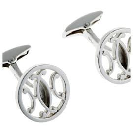Hermès-Hermes Ava Cufflinks in Silver 925-Silvery