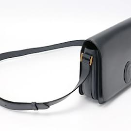 Saint Laurent-Saint Laurent Gray Leather Shoulder Bag-Brown