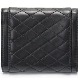 Saint Laurent-Saint Laurent Gaby Compact Wallet-Black