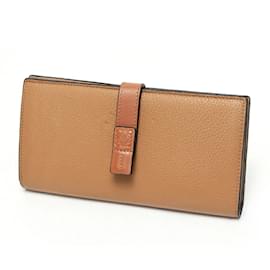 Loewe-Loewe Camel Leather Long Wallet-Camel