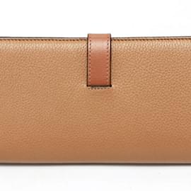 Loewe-Loewe Camel Leather Long Wallet-Camel