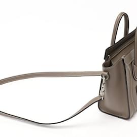 Céline-Celine Luggage Nano Handbag-Grey