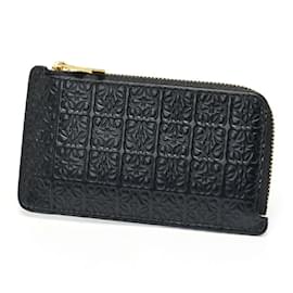 Loewe-Loewe Repeat Anagram Coin Card Holder-Black