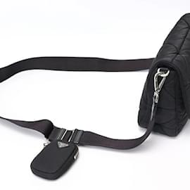 Prada-Prada Padded Re-Nylon Shoulder Bag-Black