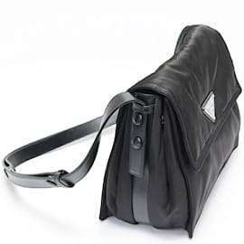 Prada-Prada Medium Padded Re-Nylon Shoulder Bag-Black