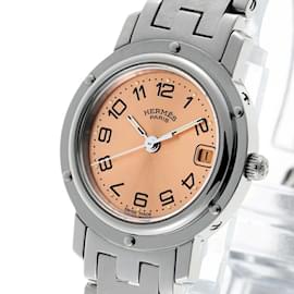 Hermès-Hermes Clipper CL4.210 Pink Quartz Watch-Other
