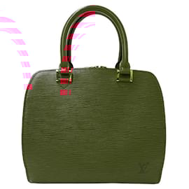 Louis Vuitton-Louis Vuitton Epi Leather Handbag in Castilian Red-Red