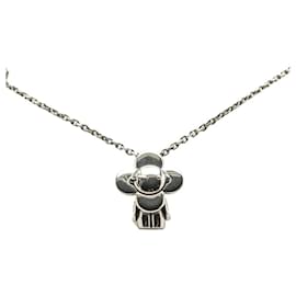 Louis Vuitton-Louis Vuitton Vivienne Pendant Necklace-Silvery