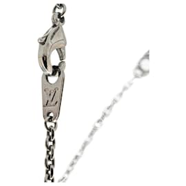 Louis Vuitton-Louis Vuitton Vivienne Pendant Necklace-Silvery