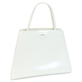 Prada-Prada Off-White Leather Handbag-Eggshell