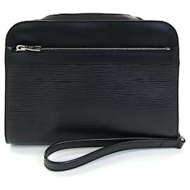 Louis Vuitton-Louis Vuitton Epi Leather Clutch Bag-Black
