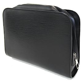 Louis Vuitton-Louis Vuitton Epi Leather Clutch Bag-Black