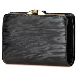 Louis Vuitton-Louis Vuitton Epi Portefeuille Viennois Bi-fold Wallet-Black