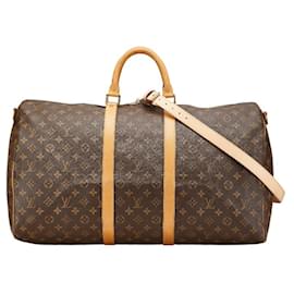 Louis Vuitton-Louis Vuitton Monogram Keepall Bandouliere 55-Brown