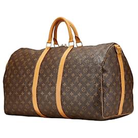 Louis Vuitton-Louis Vuitton Monogram Keepall Bandouliere 55-Brown