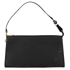 Louis Vuitton-Louis Vuitton Epi Pochette Accessory Mini Handbag-Black