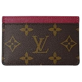 Louis Vuitton-Louis Vuitton Monogram Card Case in Fuchsia-Fuschia