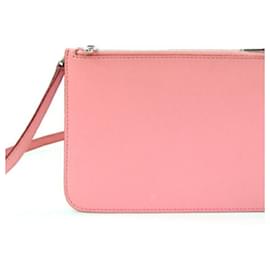Burberry-Burberry Pink Leather Pochette Shoulder Bag-Pink