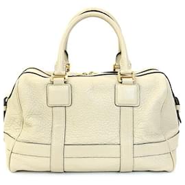 Loewe-Loewe Anagram Paseo Beige Leather Mini Boston Shoulder Bag-Beige