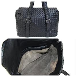 Bottega Veneta-Bottega Veneta Black Leather Shoulder Bag-Black