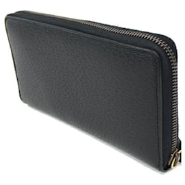 Gucci-Gucci Round Long Wallet Bee 523667-Black