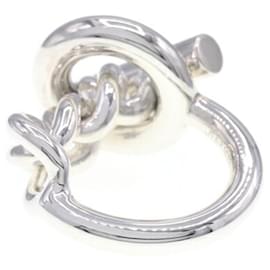 Hermès-Hermes Croisette Band Ring in Sterling Silver-Other