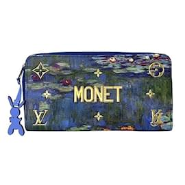Louis Vuitton-Louis Vuitton Monogram Certy Masters Collection Monet Zippy Wallet-Blue
