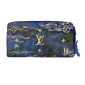 Louis Vuitton-Louis Vuitton Monogram Certy Masters Collection Monet Zippy Wallet-Blue