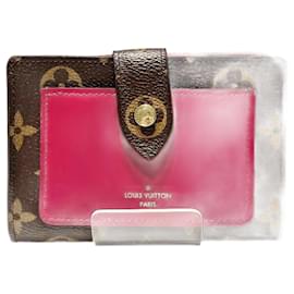 Louis Vuitton-Louis Vuitton Monogram Portefeuille Juliette Bi-fold Wallet-Brown,Dark red