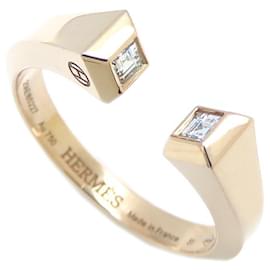 Hermès-Hermes Crew de Forge Ring in 18K Pink Gold-Pink